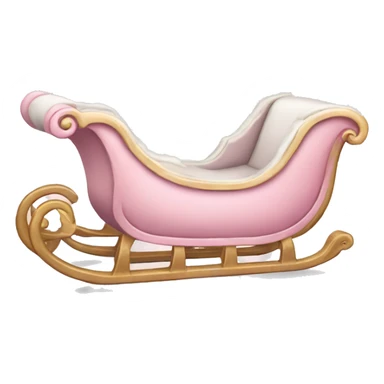 light pink sleigh sticker