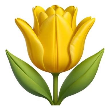 Emoji de tulipán amarillo sticker