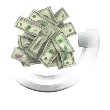 Lots of cash in a washing machine sticker