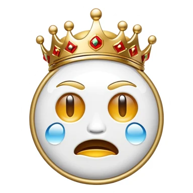 real madrid logo with crying emjoi sticker