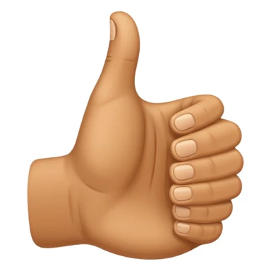 Create an emoji that shows a human hand giving a thumbs up gesture. sticker