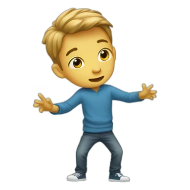 Un garçon qui dab sticker