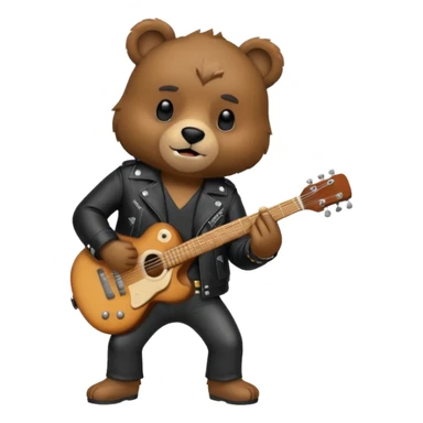 Bear rockstar  sticker