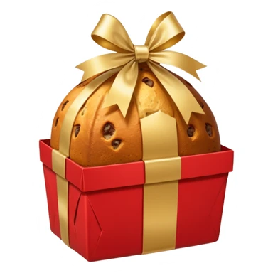 Panettone regali spumante natale sticker