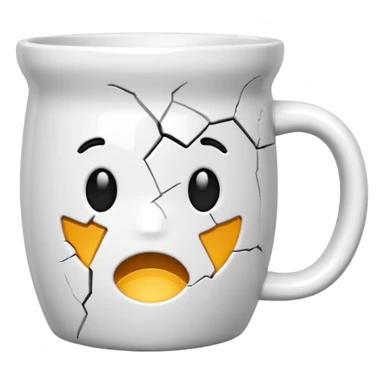 cracked mug sticker