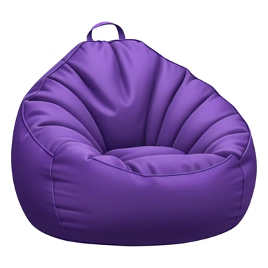 Bean bag chair purple without people  sticker