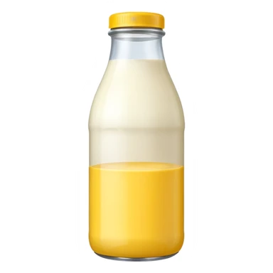 baby Milk bottle yellow sticker