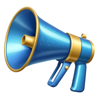 megaphone with sparkles sticker