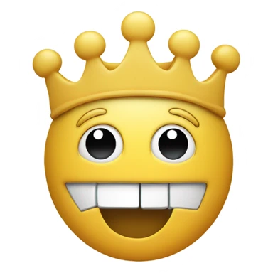 Puzzle piece crown with smile cuter sticker