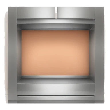 Realistic front facing peach and silver kitchen hanging cabinets  sticker