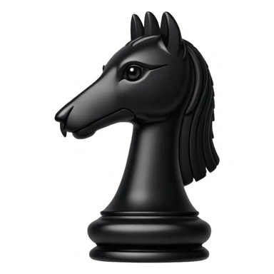 black chess piece, rook piece sticker