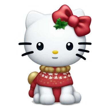 Christmas hello kitty sticker