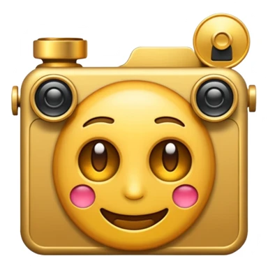 Emoji avec un appareil photo sticker