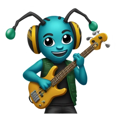 hornets playing bass sticker