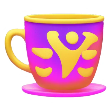 cup winner neon sticker