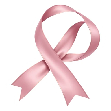 Make a light pink ribbon sticker