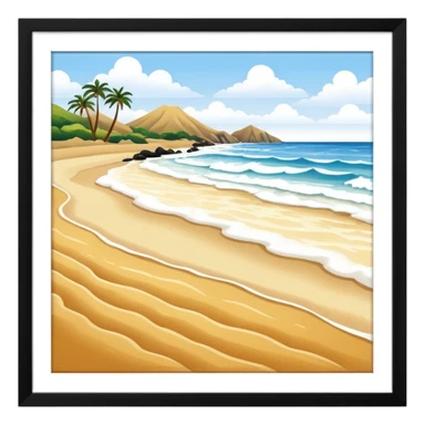 Beach from Lima, Peru sticker