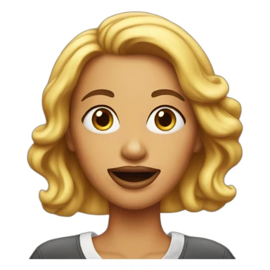 lady comedian sticker