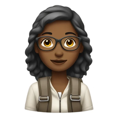 A girl travelling sticker