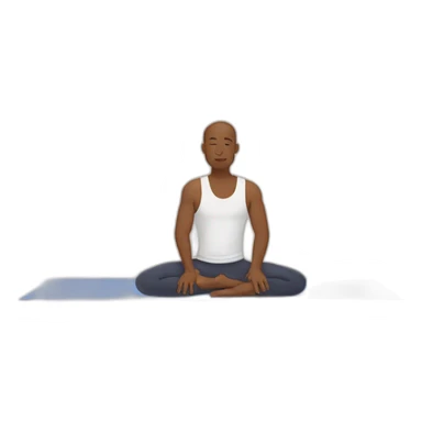 two bros doing yoga sticker