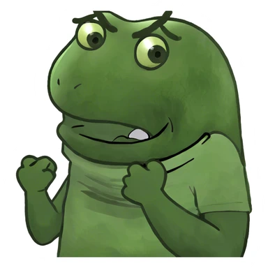 holding neck crossed arms screaming sticker