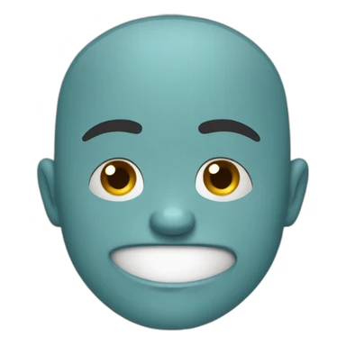 Bald angry canteen staf sticker