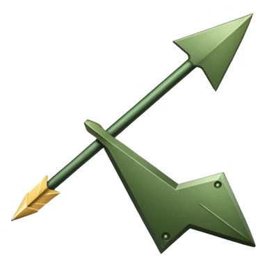 Khaki green arrow sticker