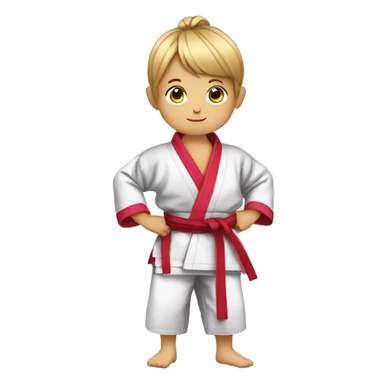 Kids using jiu-jitsu kimono and talking about bullying  sticker
