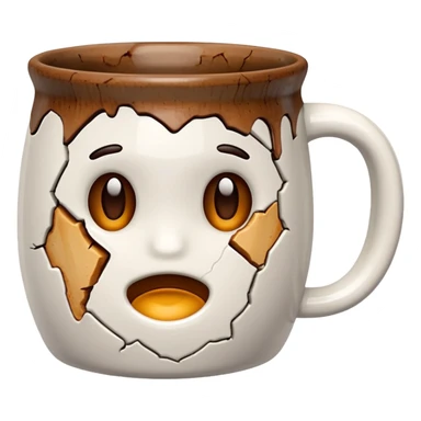 cracked mug sticker