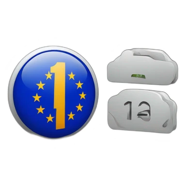 EU task force emblem with text "1210" sticker