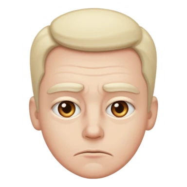 Sarcastic face astic face sticker