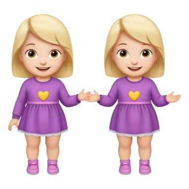 Baby Girl, Different Pose, different outfit, single Baby Girl only. sticker