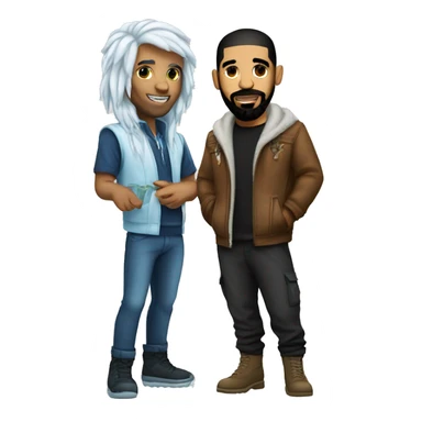 Drake and Ice Spice sticker