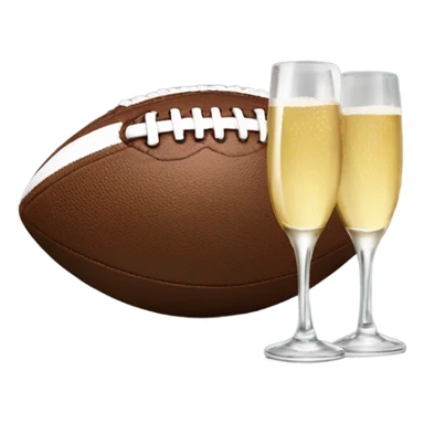 Football with champagne  sticker