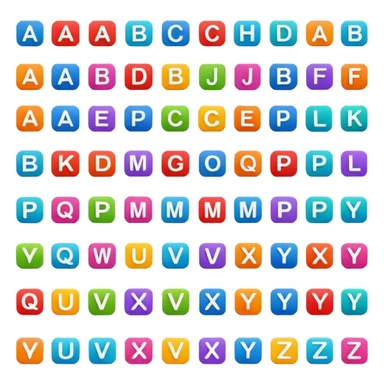 A alphabet sticker