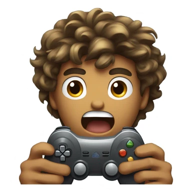 Guy yelling at video game  sticker