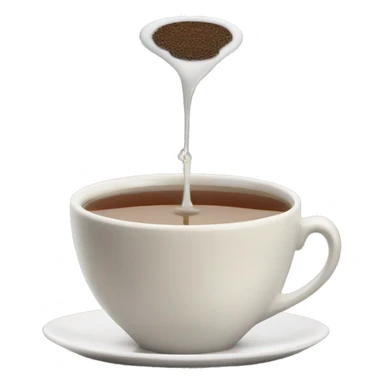 a clock being dipped into a cup of tea  sticker