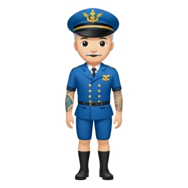 Haz a un marinero antiguo cuerpo entero sticker