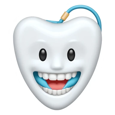Dental floss  sticker
