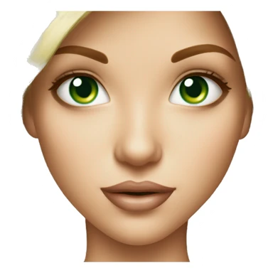 girl taking a jewelry selfie green eyes  sticker