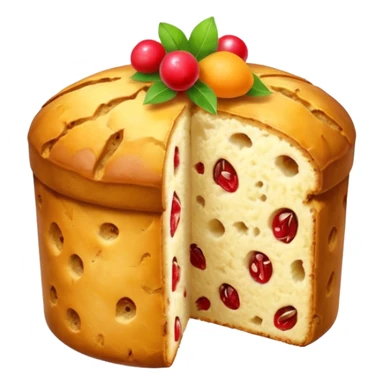 slice of panettone sticker