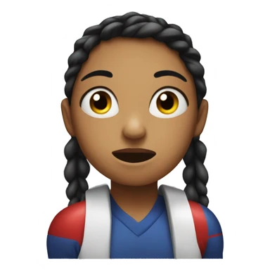 girl watching boxing alone sticker