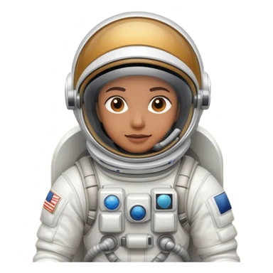 astronaut in white spacesuit spacewalking over a field sticker