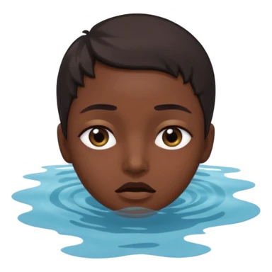 Tête qui se boit dans l’eau sticker