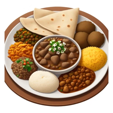 Delicious Ethiopian food sticker