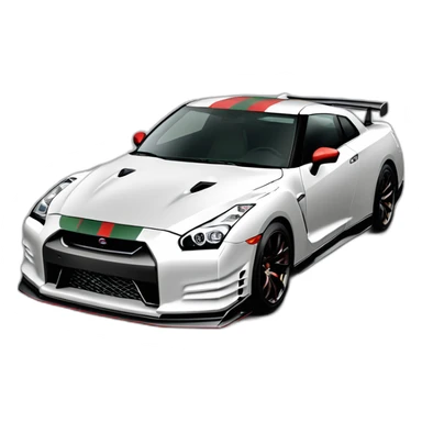 Nissan-skyline-gt-r35,gucci sticker