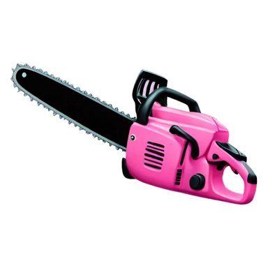 Pink chainsaw sticker