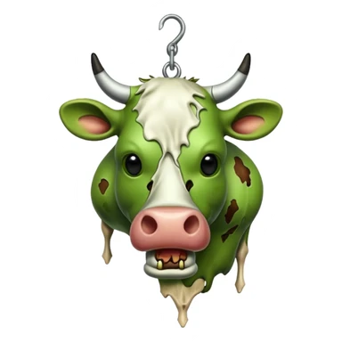 zombie cow  sticker