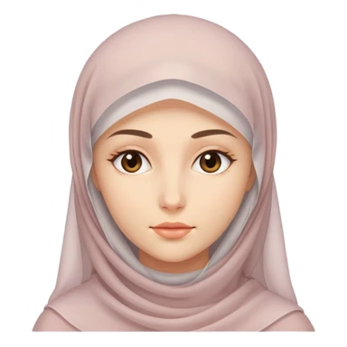 veiled woman, soft colors sticker