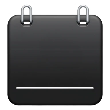 black calendar without numbers sticker